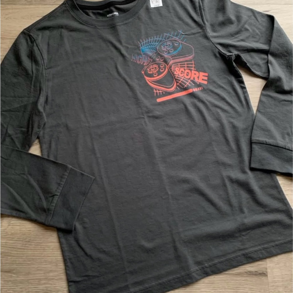 4/$25 | NWT | Sonoma | 🎮 Long Sleeve Gaming Graphic T-Shirt for Boys | Large